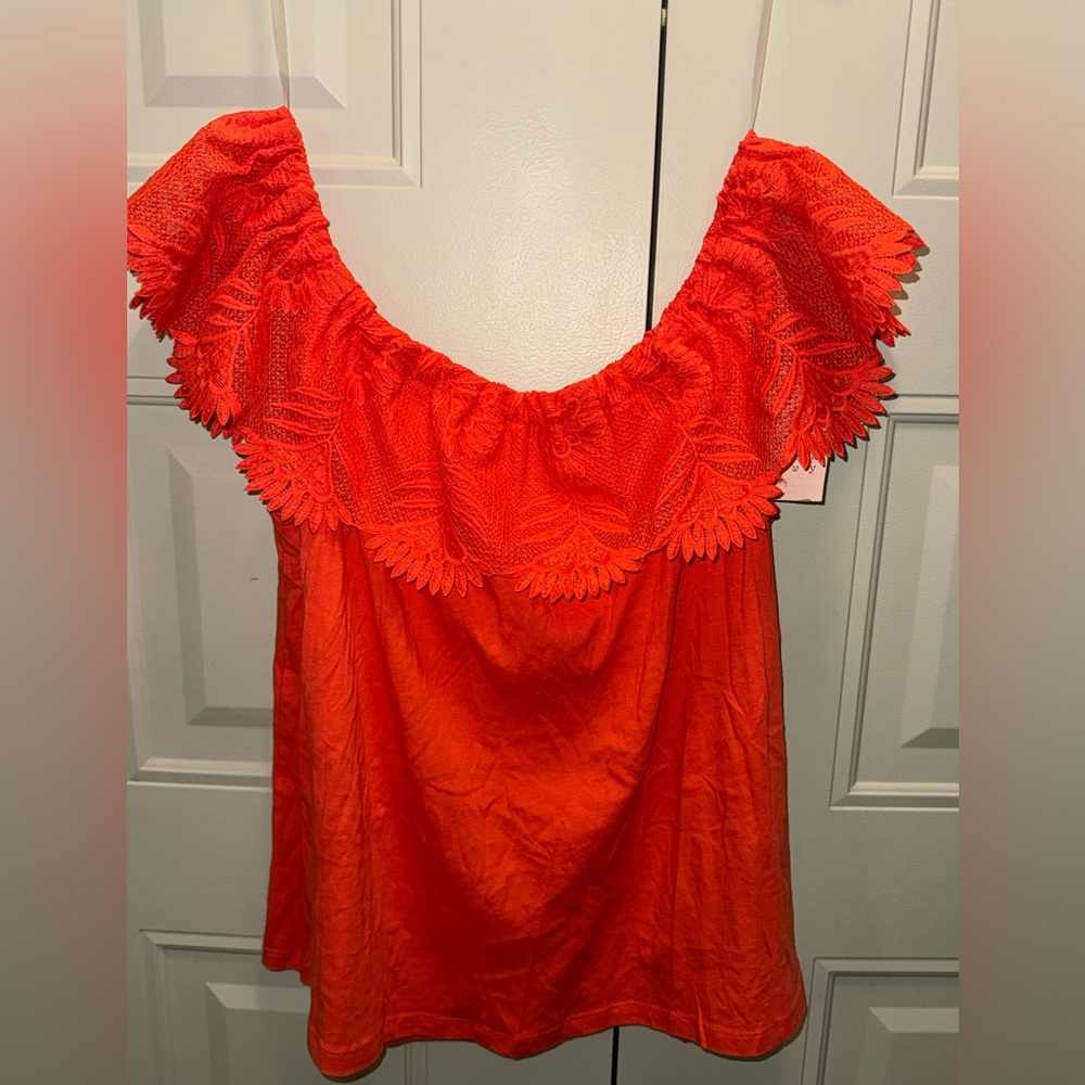 Peach Off shoulder tunic